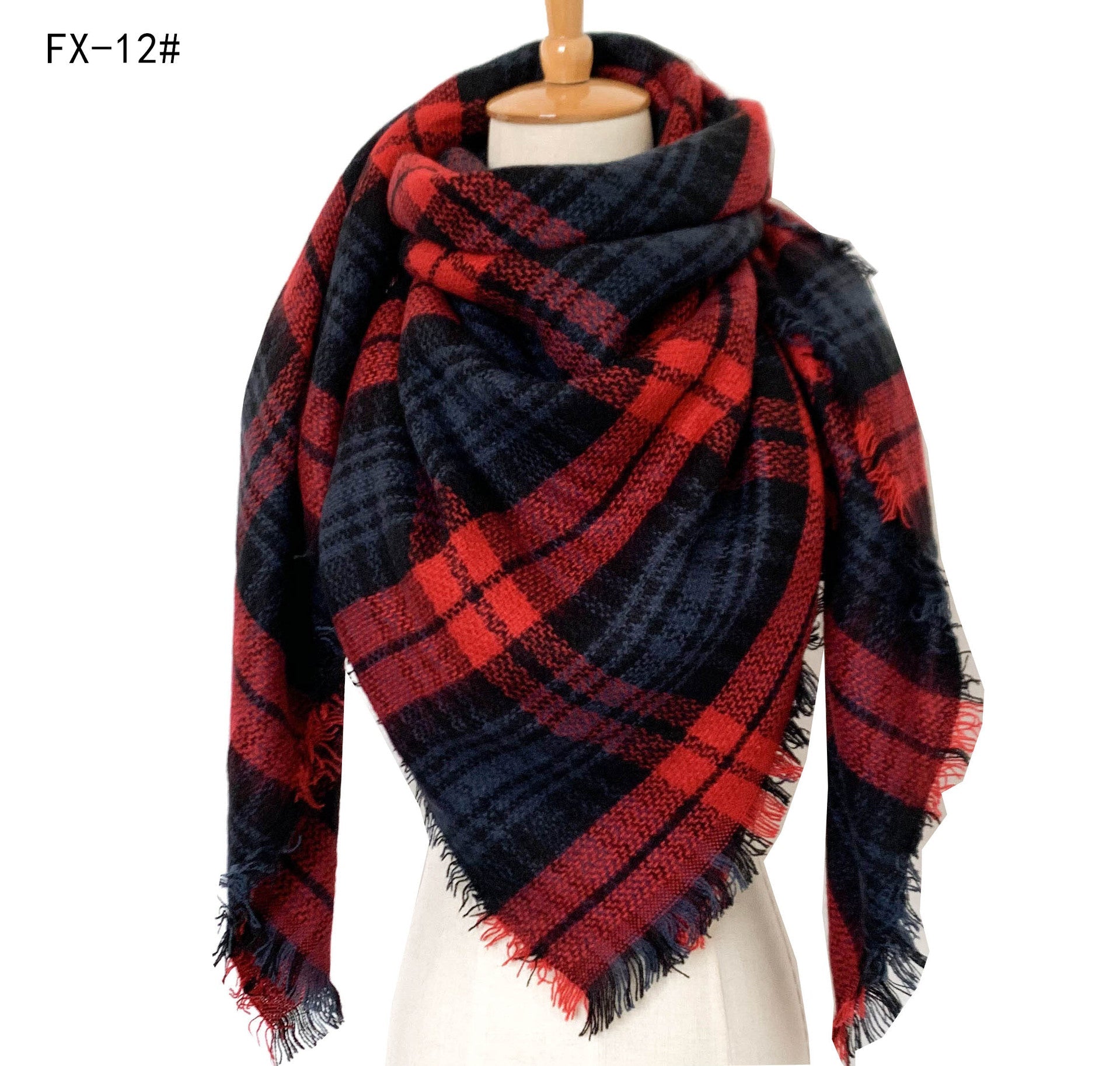Colorful Soft Winter Scarfs for Women-scarves-12#-140cm-Free Shipping Leatheretro