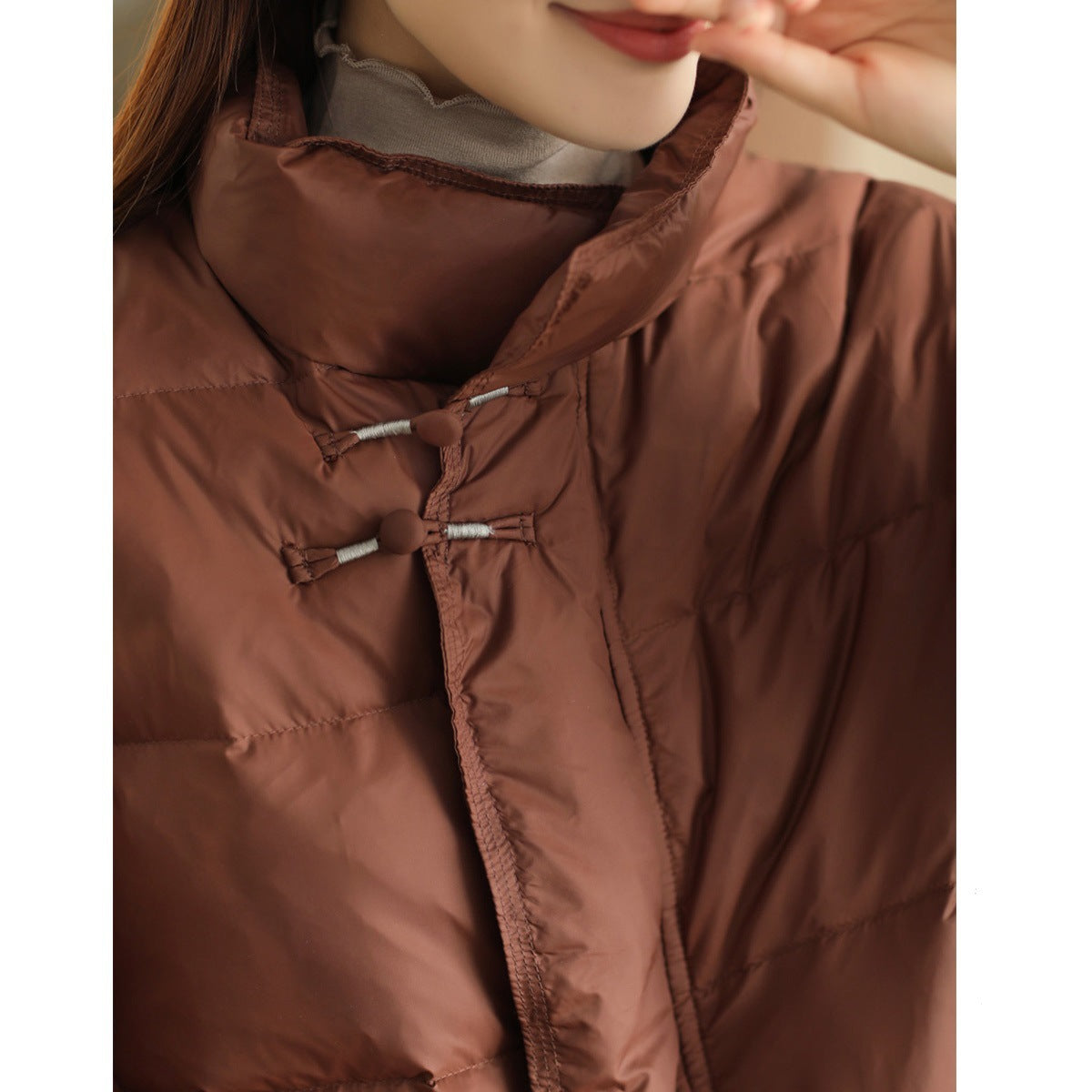 Vintage Stand Collar Winter Women Overcoat-Coats & Jackets-红色-S（建议120斤内）-Free Shipping Leatheretro