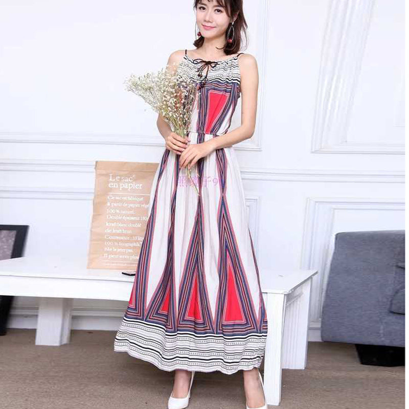 Casual Cotton Summer Long Sleeveless Dresses-Dresses-1号-45-67 kg-Free Shipping Leatheretro