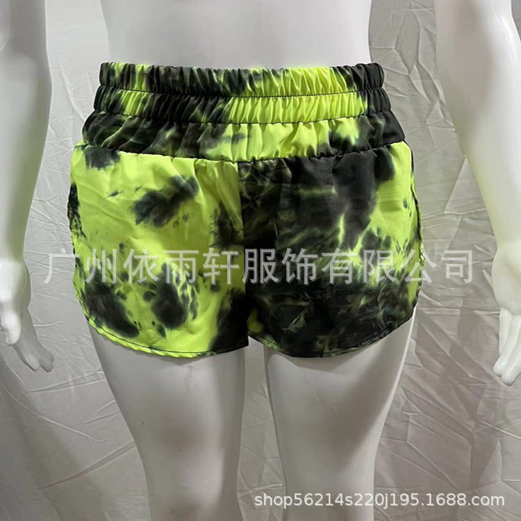 Casual High Waist Summer Shorts for Women-Pants-Dark Green-S-Free Shipping Leatheretro