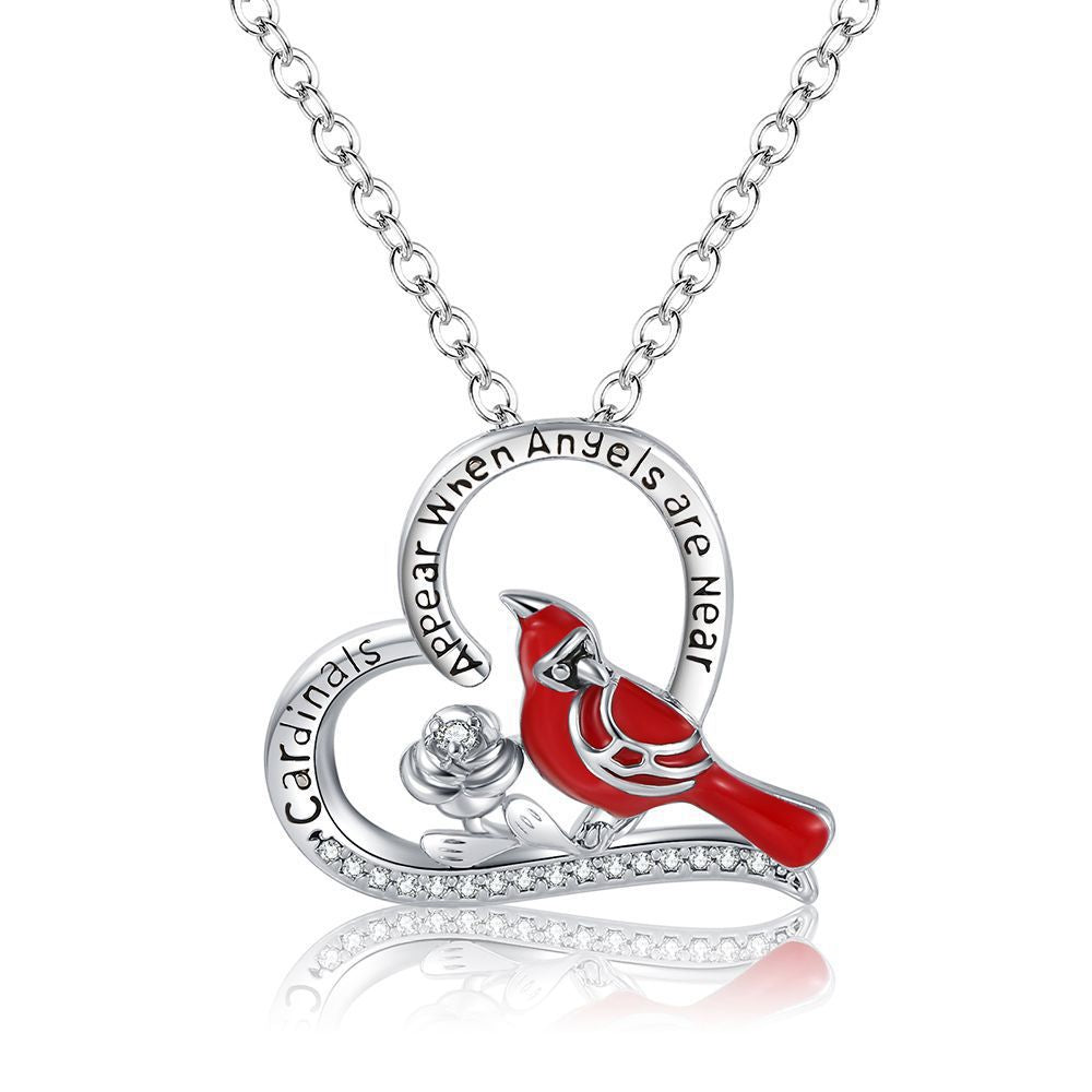 Lovely Red Birds Designed Necklace for Women-Necklaces-C-Free Shipping Leatheretro