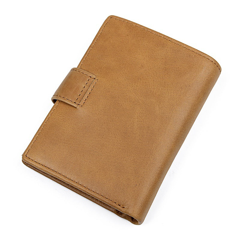 Cowhide RFID Leather Wallets for Men 8129-Leather Wallets-Brown-Free Shipping Leatheretro