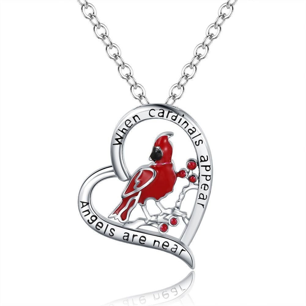 Lovely Red Birds Designed Necklace for Women-Necklaces-D-Free Shipping Leatheretro