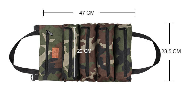 Camoflage Canvas Zippered Tool Storage Bag L167-Canvas cases for tool-Camoflage-1-Free Shipping Leatheretro