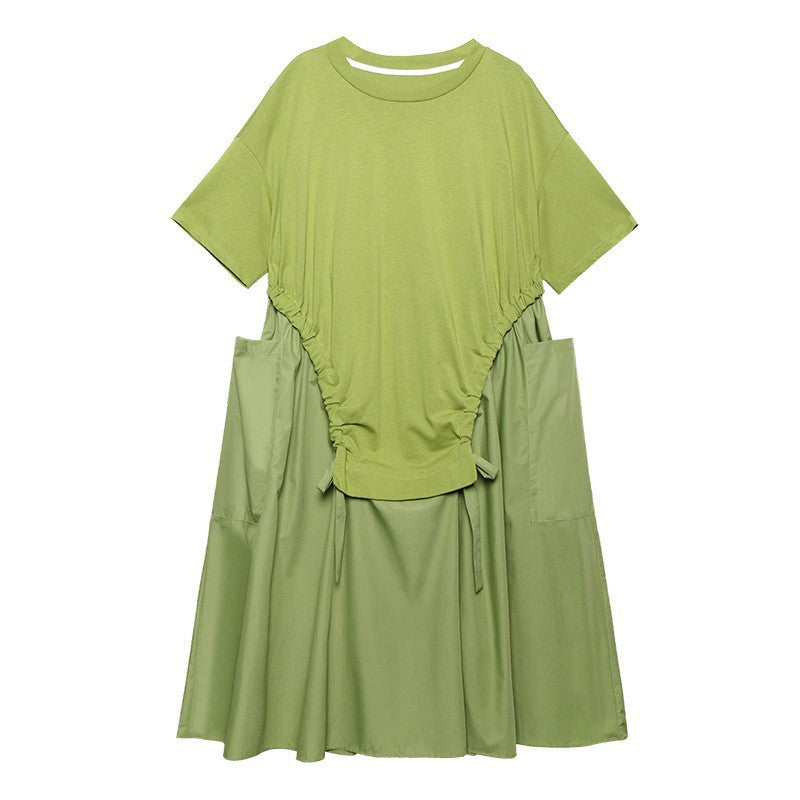 Vintage Designed Summer Plus Sizes Long Cozy Dresses-Dresses-Green-One Size-Free Shipping Leatheretro