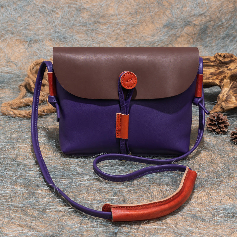 Casual Cowhide Leather Shoulder Handbags for Women 6012-Handbags-Vintage Yellow-Free Shipping Leatheretro