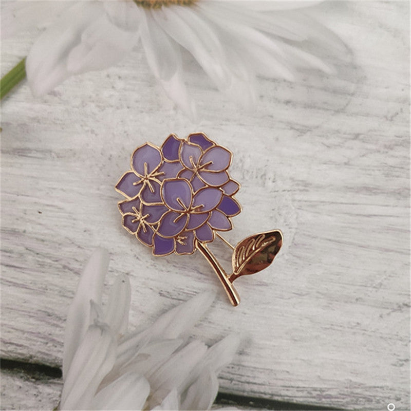 Charming Lilac and Dragonfly Design Brooches for Women-Brooches & Lapel Pins-Lilac-Free Shipping Leatheretro
