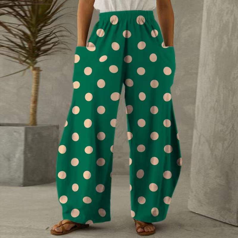 Casual Natural Waist Wide Legs Summer Long Pants-Pants-A-S-Free Shipping Leatheretro