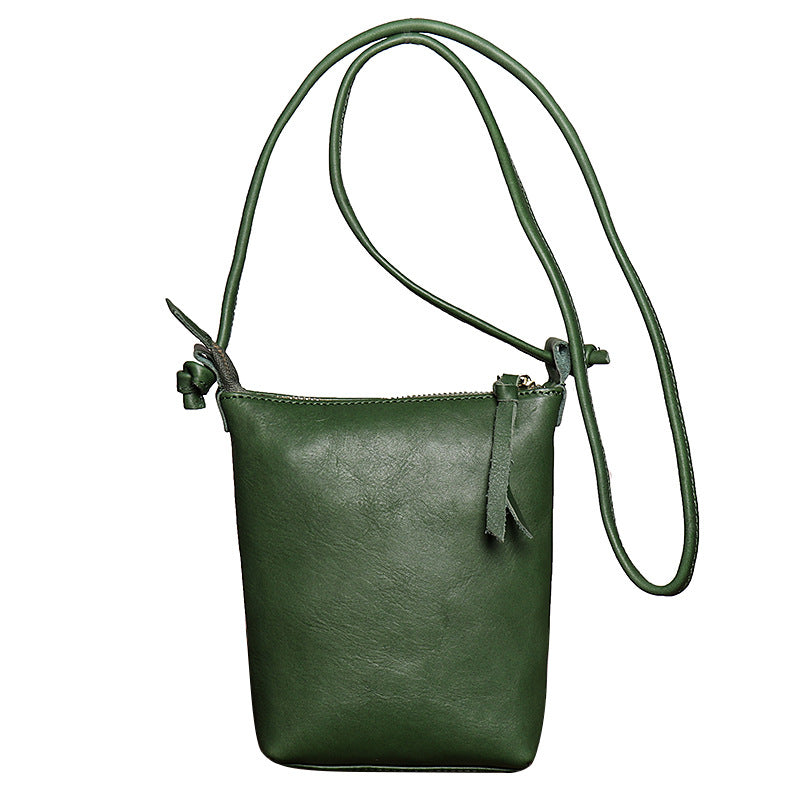 Handmade Leather Phone Handbags 30160-Leather Handbags-Green-Free Shipping Leatheretro