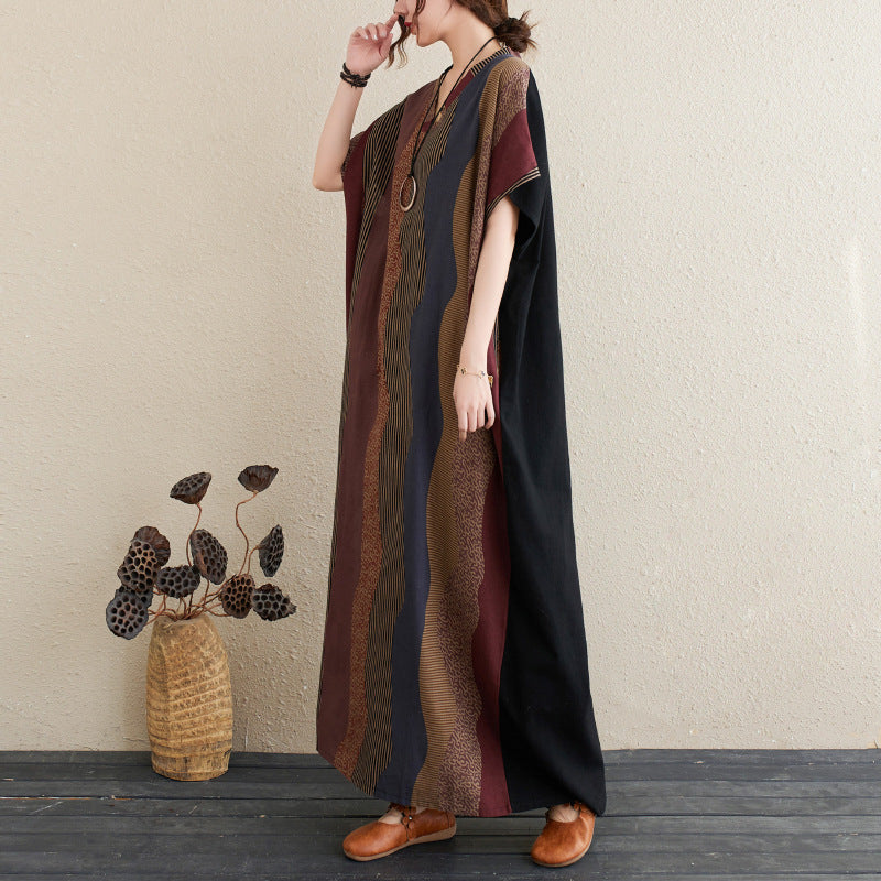 Casual Linen Long Cozy Summer Dresses-Dresses-The same as picture-One Size-Free Shipping Leatheretro