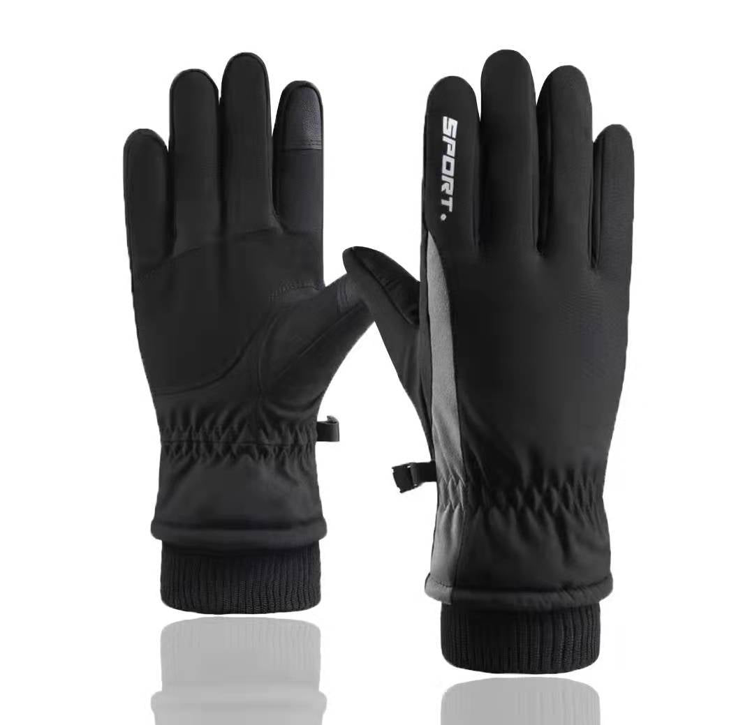 Winter Warter Proof Warm Skiing Gloves for Men and Women-Gloves & Mittens-Women-Black-One Size-Free Shipping Leatheretro