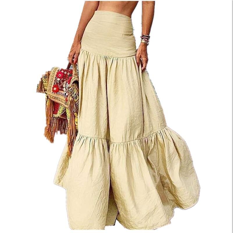 Plus Sizes High Waist Beach Skirts-Women Bottoms-Red-S-Free Shipping Leatheretro