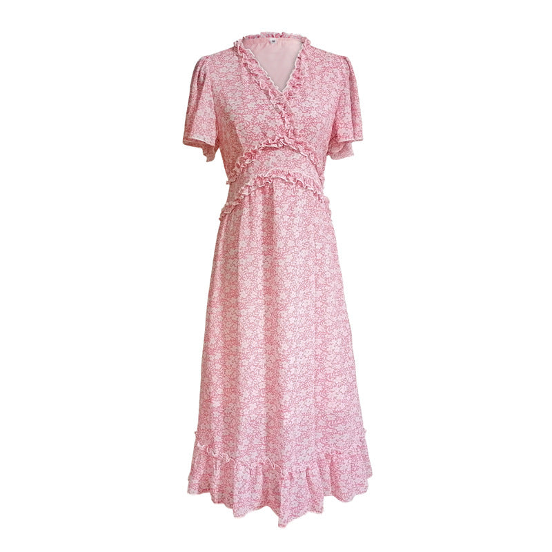 Summer Holiday Dresses for Women-Dresses-Pink-S-Free Shipping Leatheretro