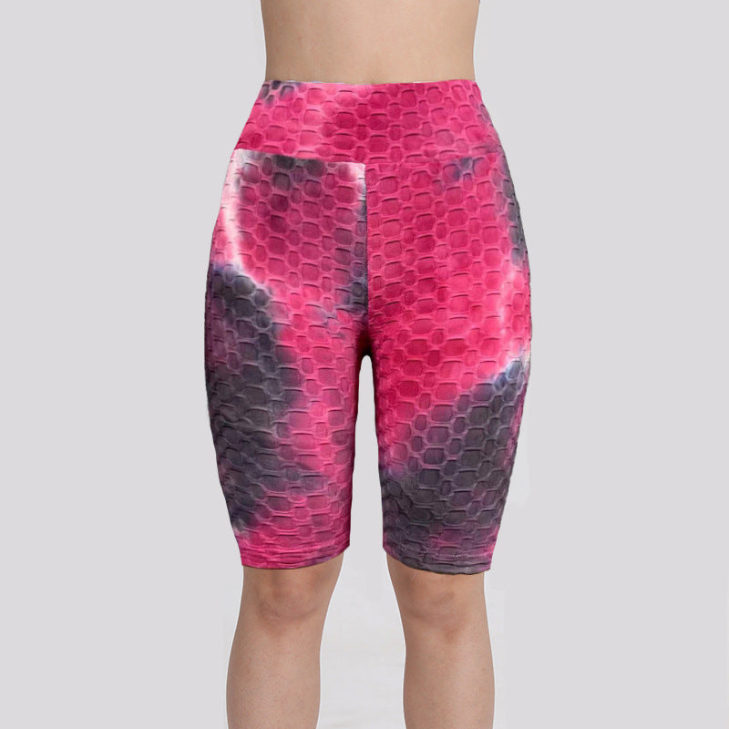 Women Dyed Sports Yoga Five Cents Pants-Activewear-5-S-Free Shipping Leatheretro