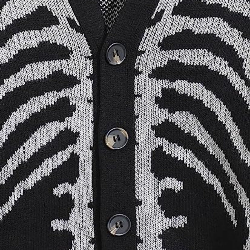 Fashion Halloween Winter Knitted Cardigan Sweaters-Shirts & Tops-Black-S-Free Shipping Leatheretro