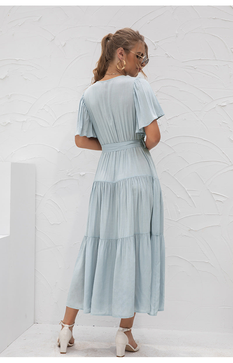 Elegant Summer Daily Long Dresses for Women-Dresses-Black-S-Free Shipping Leatheretro