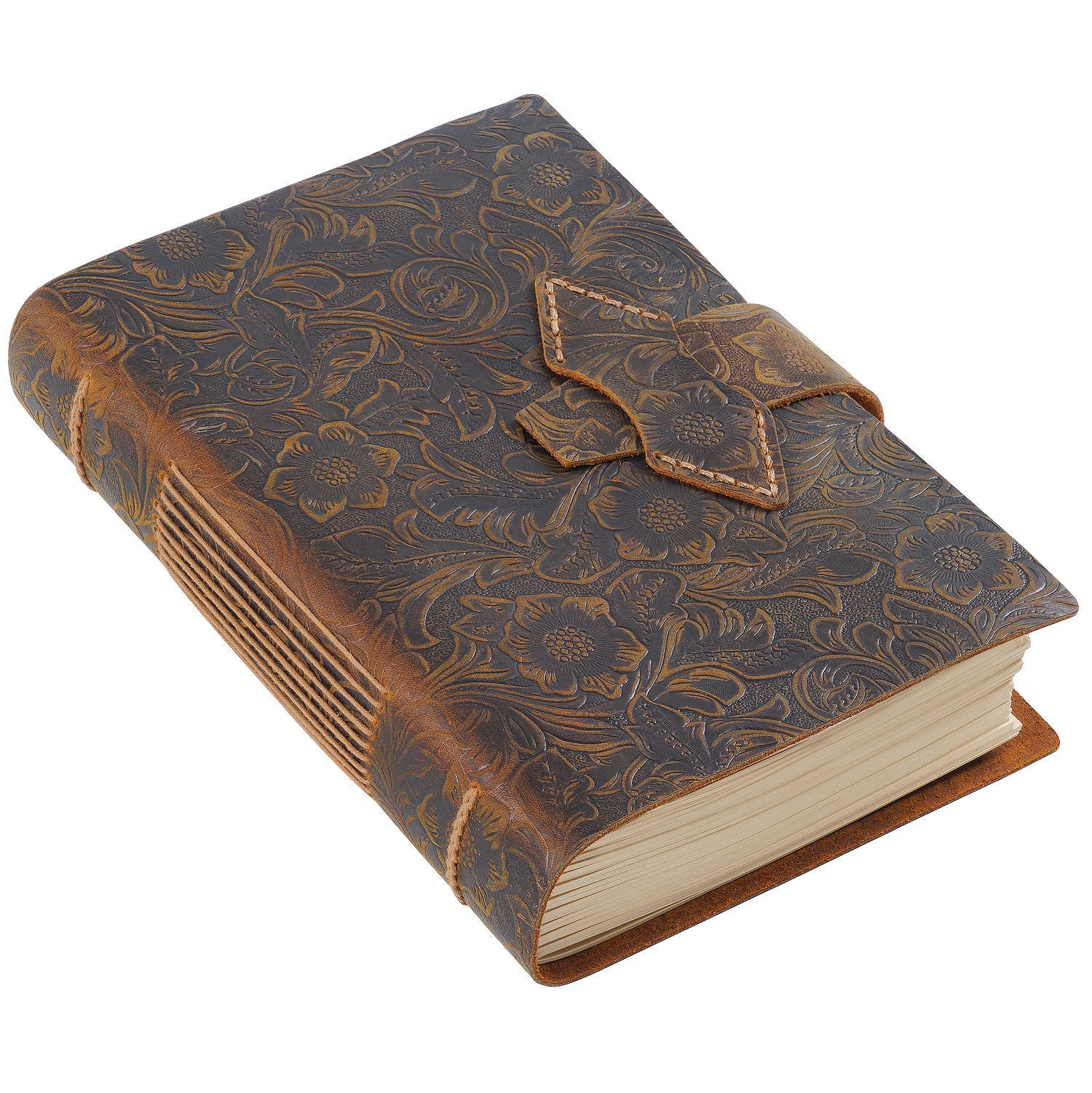 Vintage Handmade Leather A5 Notebook-Notebooks & Notepads-Black-Free Shipping Leatheretro