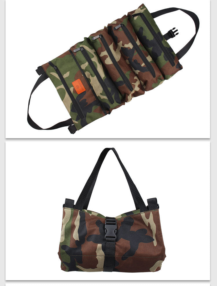 Camoflage Canvas Zippered Tool Storage Bag L167-Canvas cases for tool-Camoflage-1-Free Shipping Leatheretro