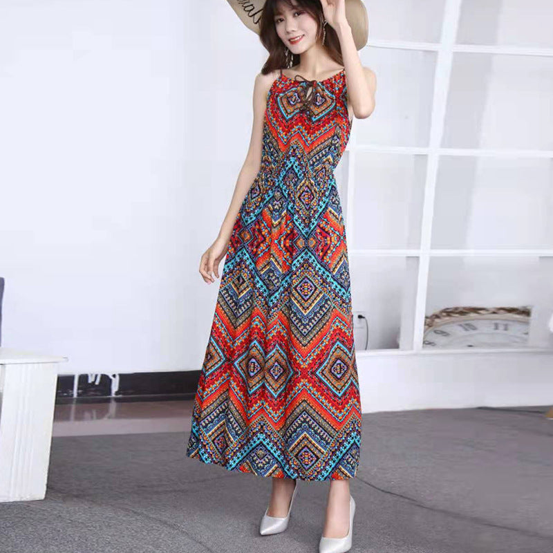 Casual Cotton Summer Long Sleeveless Dresses-Dresses-3号-45-67 kg-Free Shipping Leatheretro