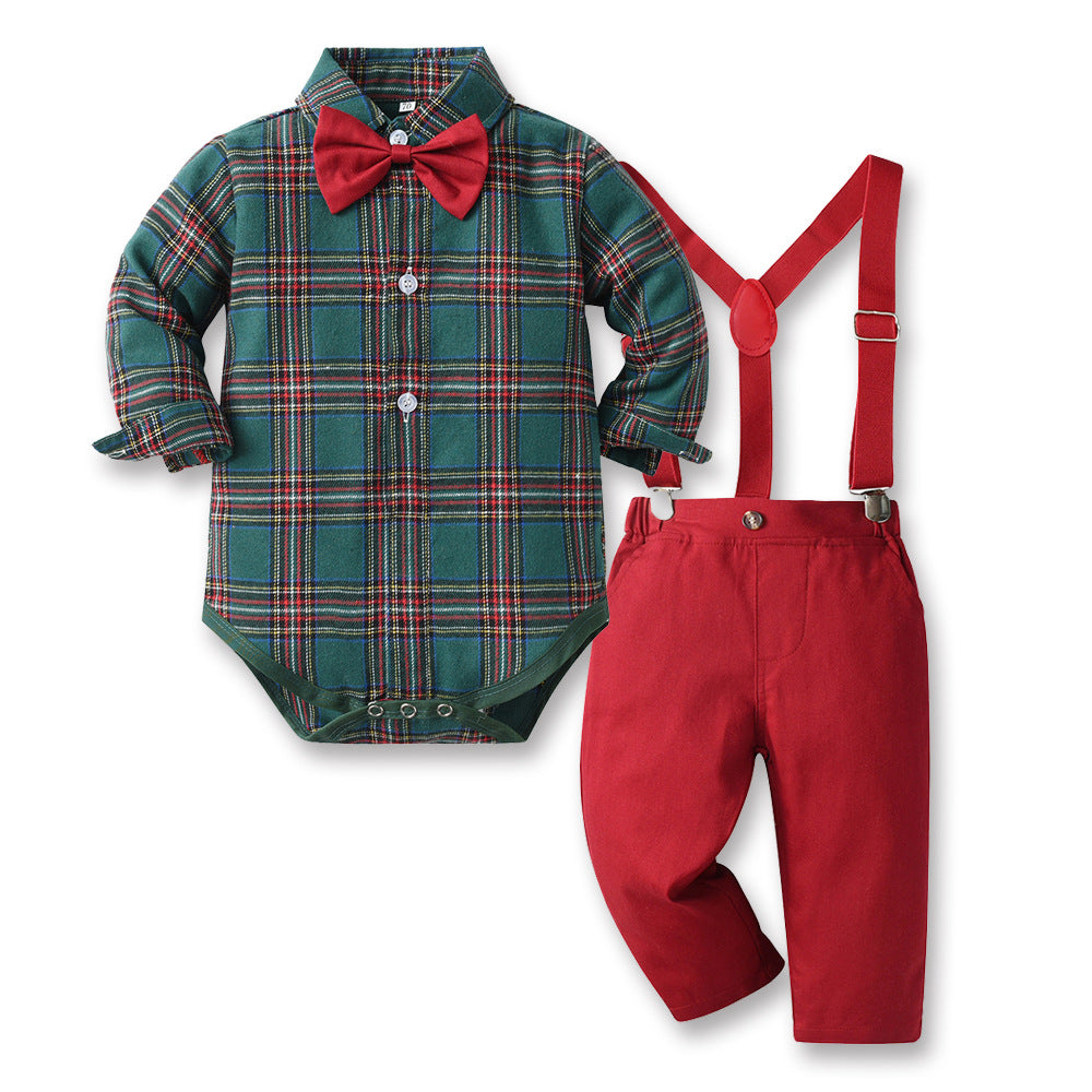 Boys' Christmas Suits-Suits-C-70CM-Free Shipping Leatheretro