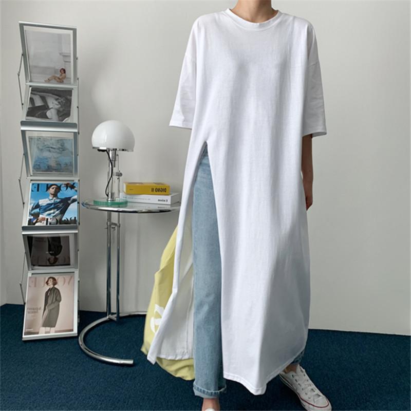 Cozy Plus Size Leisure Cotton Dress-Cozy Dresses-White-S-Free Shipping Leatheretro