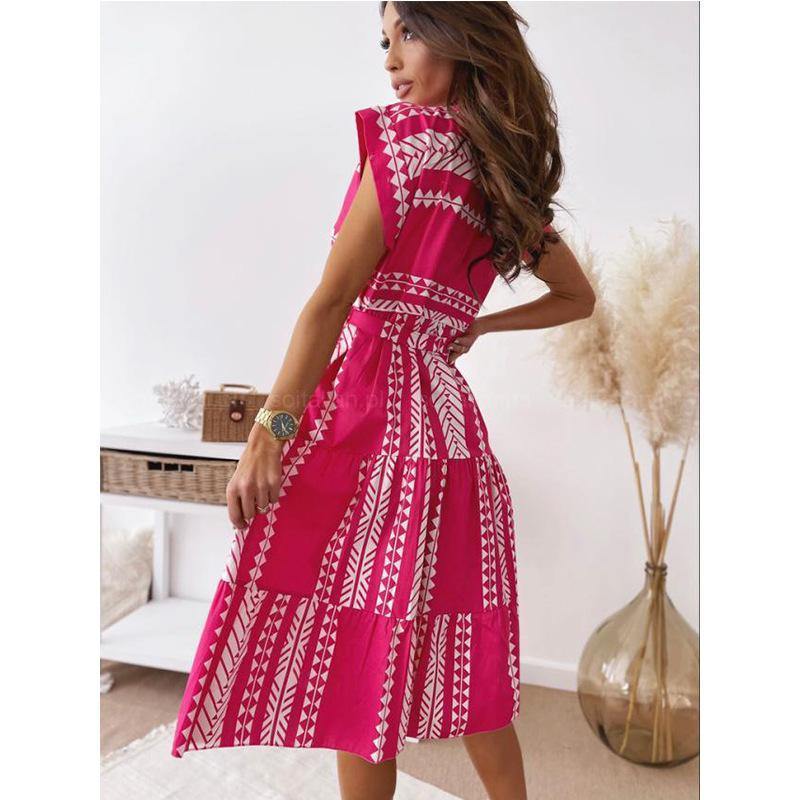 Women Fashion Irregular Mini Dresses-Mini Dresses-Red-S-Free Shipping Leatheretro