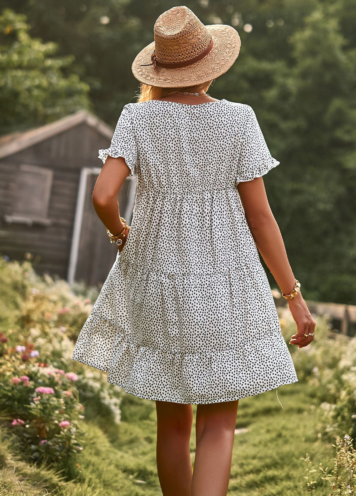 Summer Holiday Daily Short Dresses-Dresses-White-S-Free Shipping Leatheretro