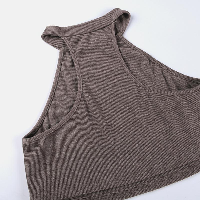 Sexy Knitting Tank Tops+Long Sleeves Pullover Sweaters Sets-Gray-S-Free Shipping Leatheretro