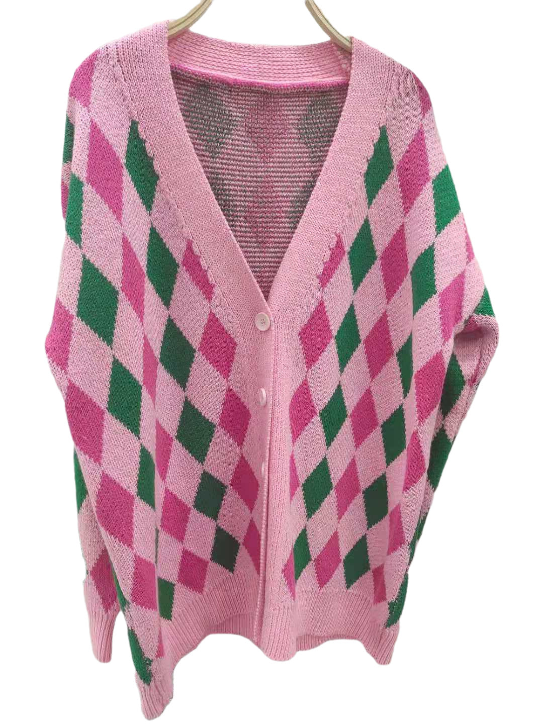 Casual Women Fashion Knitting Cardigan Sweaters-Shirts & Tops-Rose Red-S-Free Shipping Leatheretro