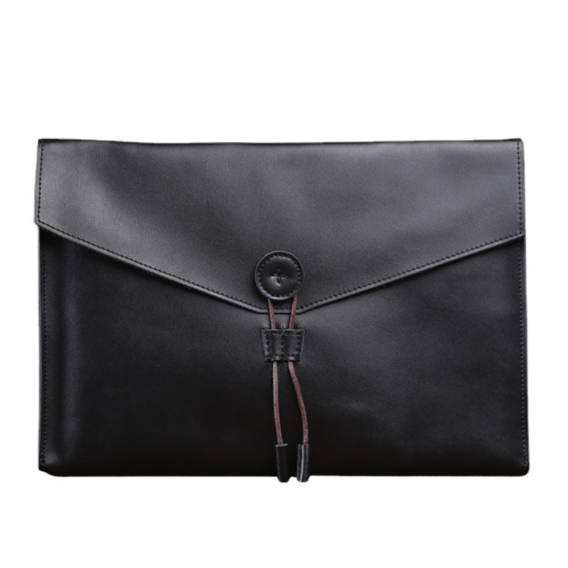 Handmad Leather Business Office Portfolio S121-Leather Portfolio-Brown-Free Shipping Leatheretro