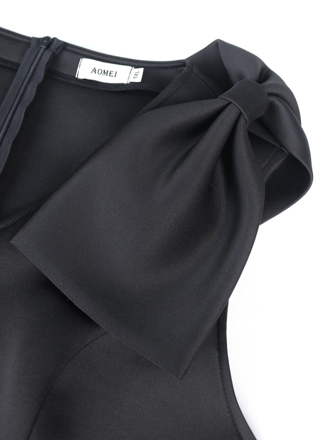 Sexy Sleeveless Plus Sizes Black Party Dresses-Dresses-Black-S-Free Shipping Leatheretro