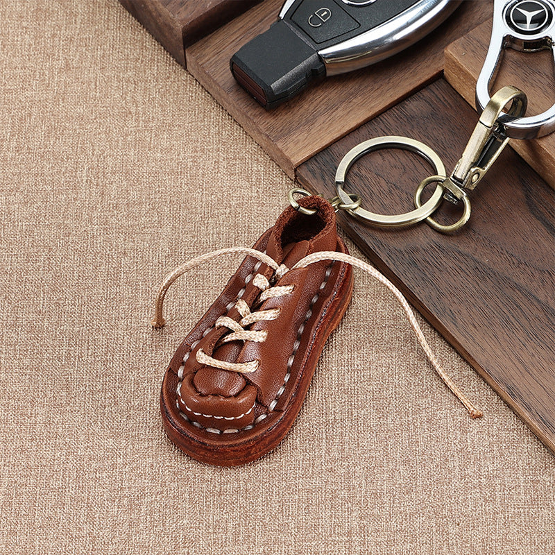 Cowhide Leather Keychains Decoration K152-Keychains-Strawberry-Free Shipping Leatheretro