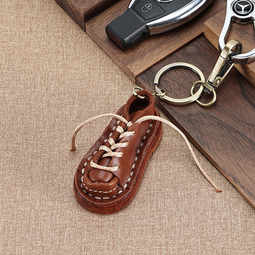 Cowhide Leather Keychains Decoration K152-Keychains-Strawberry-Free Shipping Leatheretro