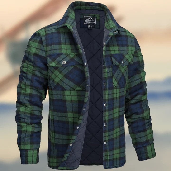 Casual Long Sleeves Thicken Jacket Coats for Men-Coats & Jackets-Green-S-Free Shipping Leatheretro