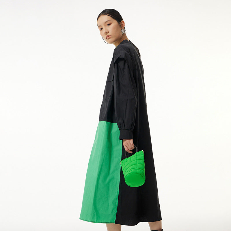 Classy Plus Sizes Women Shirt Dresses-Dresses-Green-One Size-Free Shipping Leatheretro