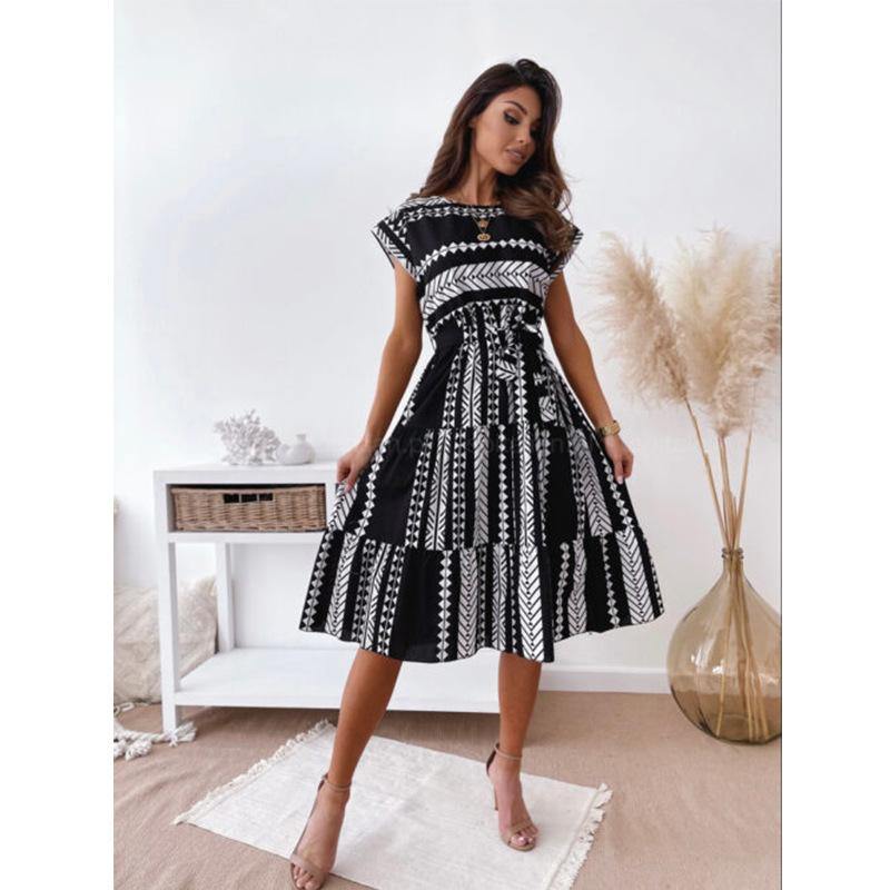 Women Fashion Irregular Mini Dresses-Mini Dresses-Black-S-Free Shipping Leatheretro