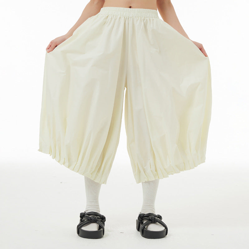 Designed Summer Plus Sizes Cropped Pants-Pants-Apricot-One Size-Free Shipping Leatheretro