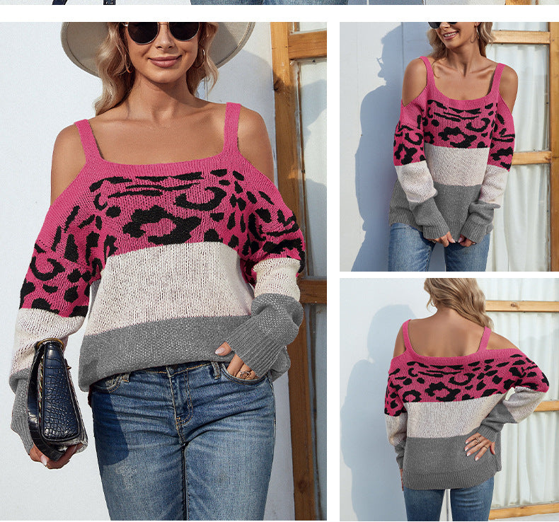 Sexy Off The Shoulder Women Knitting Sweaters-Shirts & Tops-Yellow-S-Free Shipping Leatheretro