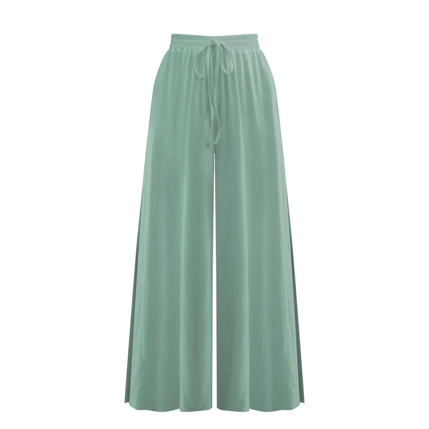 Casual Side Split Women Summer Pants-Pants-Light Green-S-Free Shipping Leatheretro