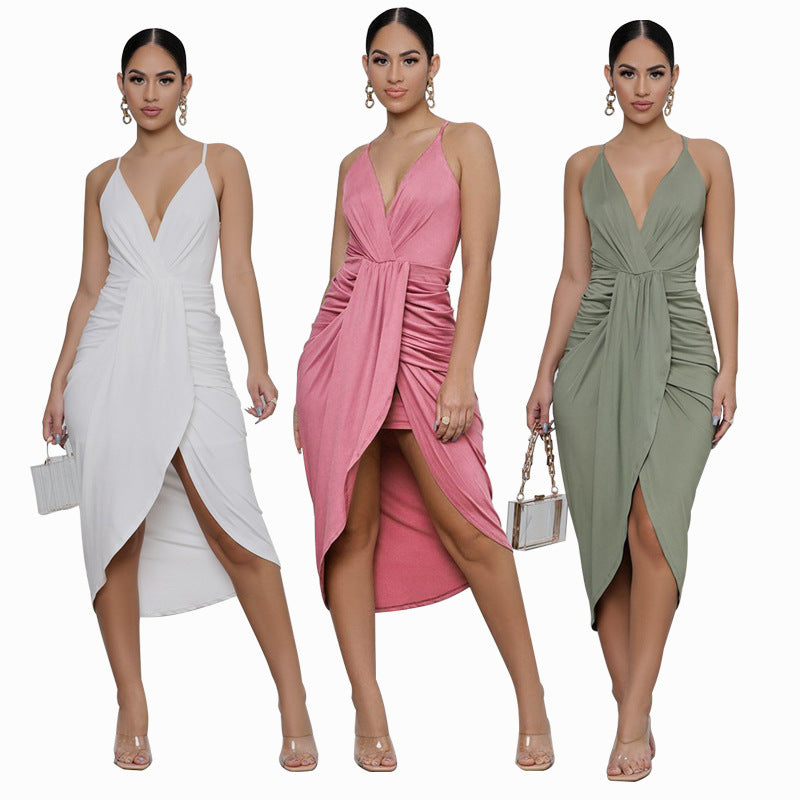 Sexy Sleeveless Tight Dresses-Dresses-White-S-Free Shipping Leatheretro