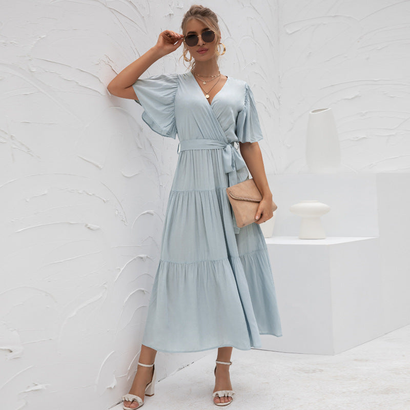 Elegant Summer Daily Long Dresses for Women-Dresses-Black-S-Free Shipping Leatheretro