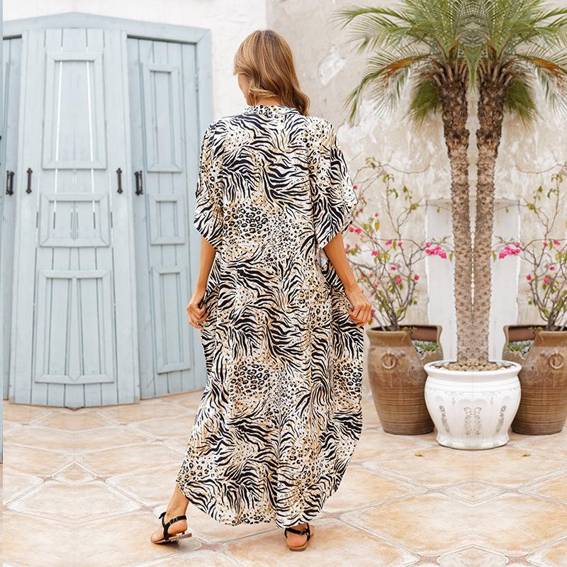 Women Summer Beach Loose Holiday Dresses-Maxi Dresses-24-One Size-Free Shipping Leatheretro