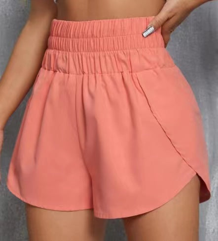 Casual High Waist Summer Shorts for Women-Pants-PInk-S-Free Shipping Leatheretro