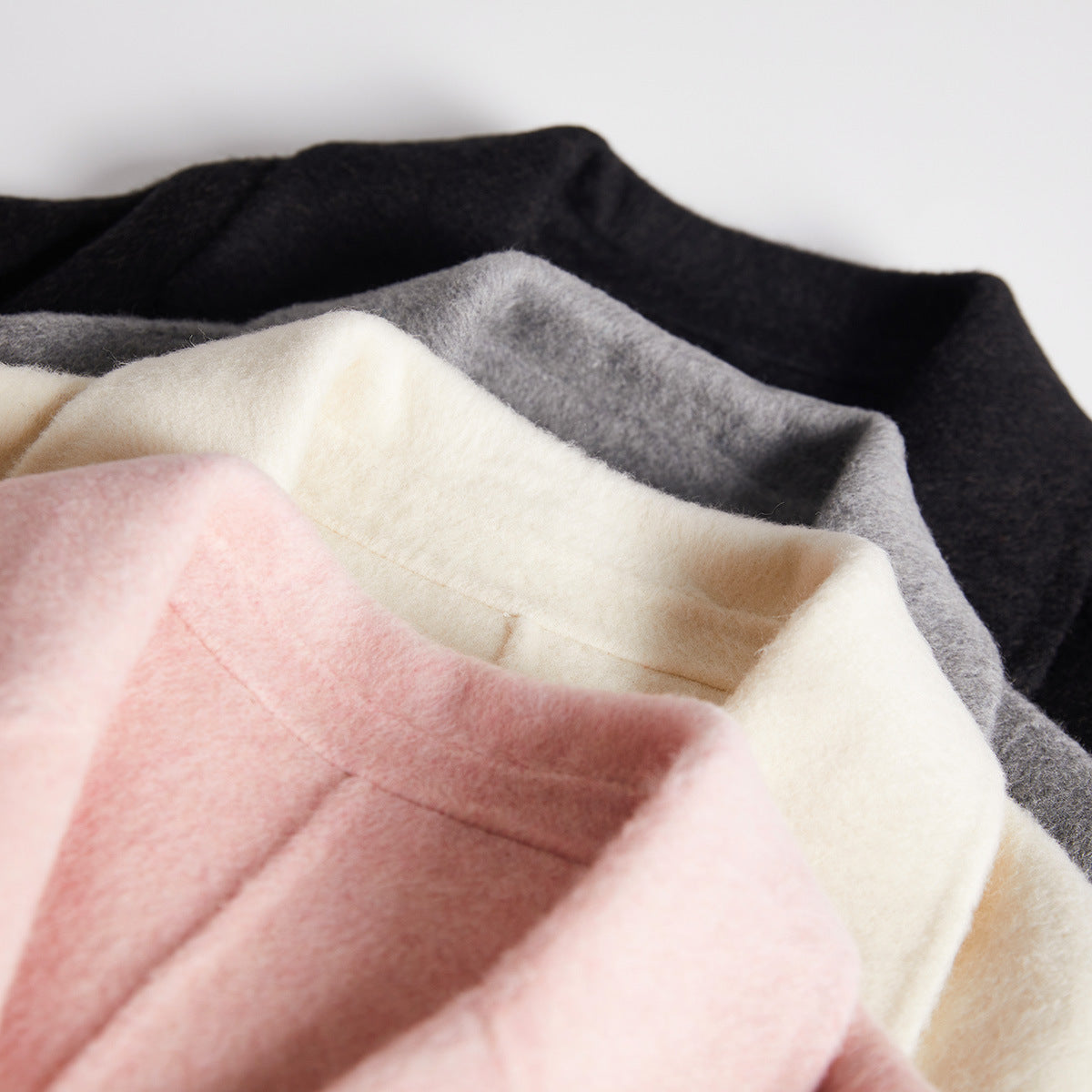 Fashion Women Wool Winter Long Coats-Outerwear-Pink-S-Free Shipping Leatheretro