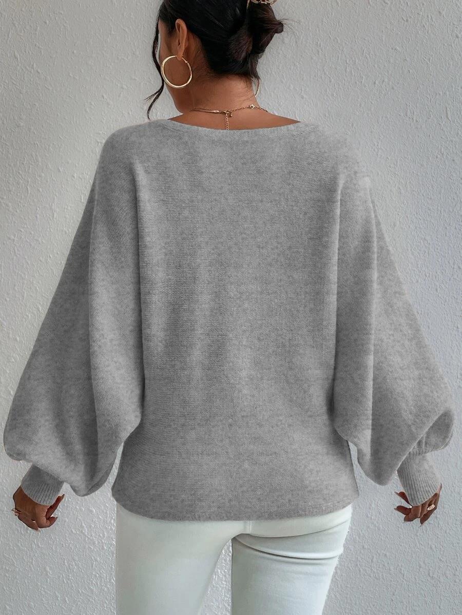 Designed Women Loose Knitted Sweaters-Shirts & Tops-Blue-S-Free Shipping Leatheretro
