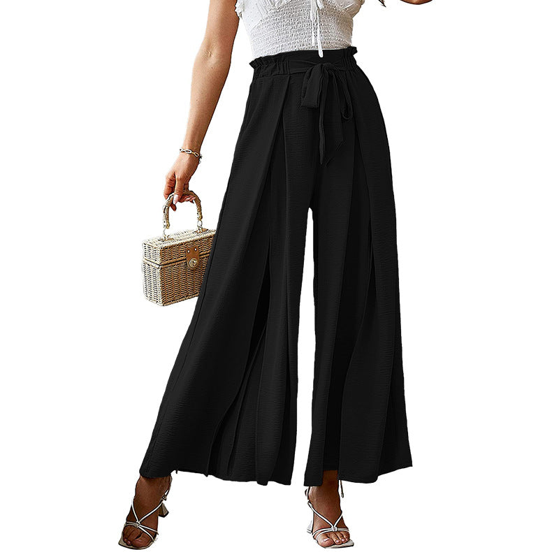 Summer High Waist Bowknot Women Pants-Pants-Black-S-Free Shipping Leatheretro