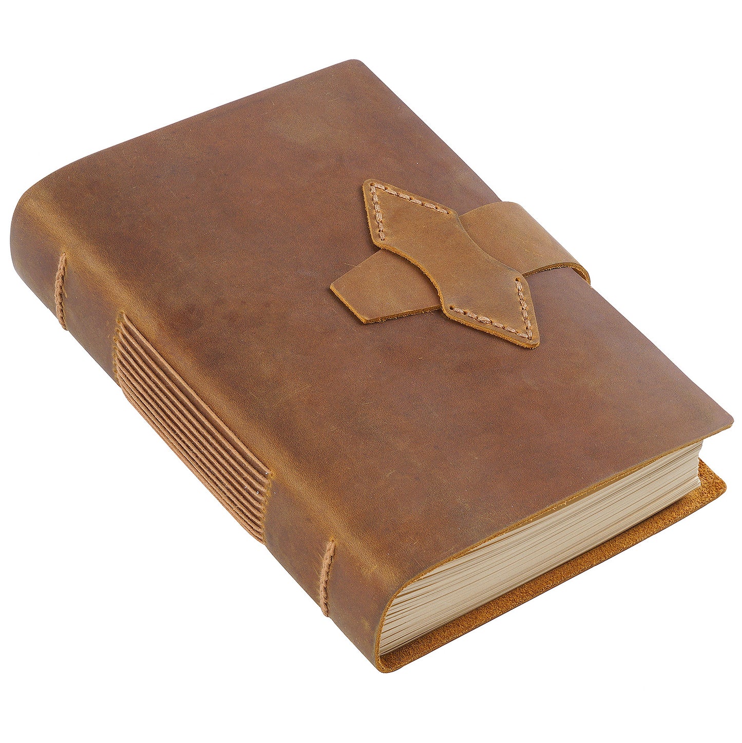 Vintage Handmade Leather A5 Notebook-Notebooks & Notepads-Brown-Free Shipping Leatheretro