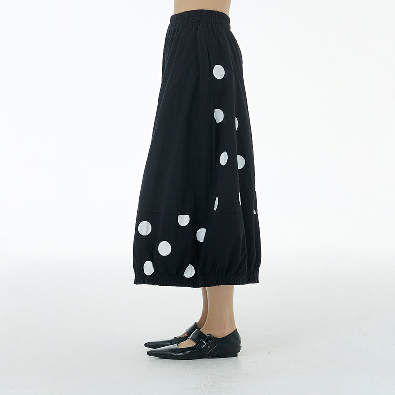 Designed Summer Plus Sizes Wide Legs Pants-Pants-Black-One Size-Free Shipping Leatheretro
