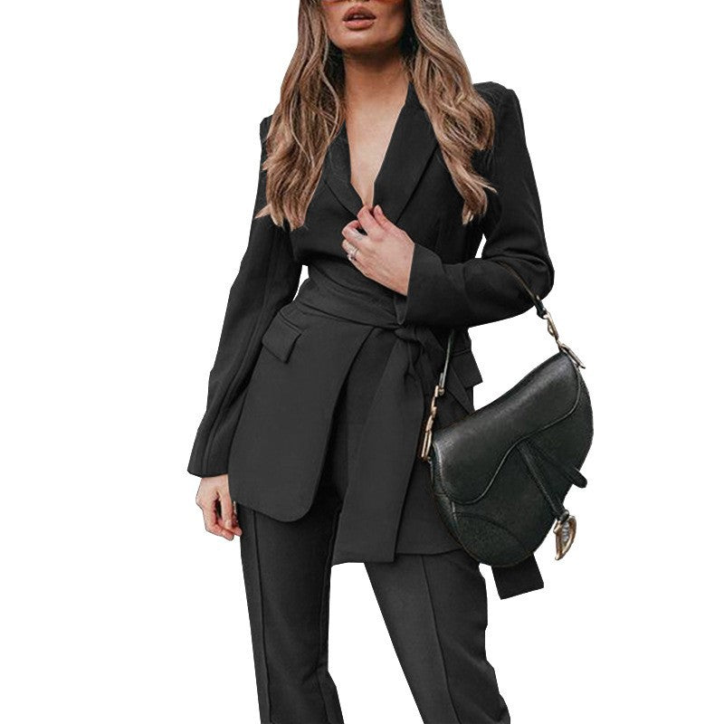 Fashion Two Pieces Outfits for Women-Suits-Black-S-Free Shipping Leatheretro