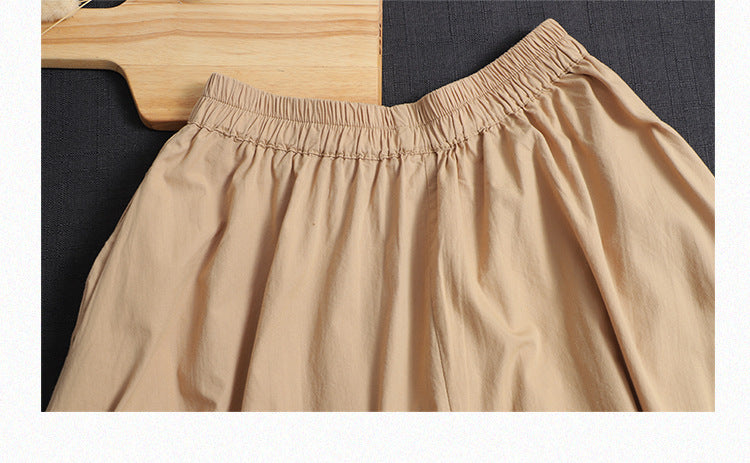 Casual Summer High Waist Women A Line Skirts-Skirts-Black-One Size-Free Shipping Leatheretro